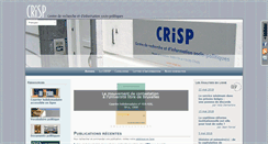 Desktop Screenshot of crisp.be